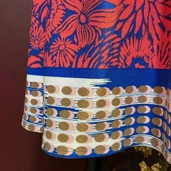 LuLaRoe XS Coral Short Sleeve Stretch Textured Skater Dress - Picture 6 of 9